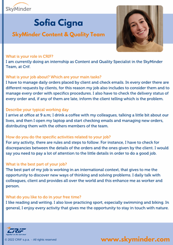 Meet...Sofia CIgna